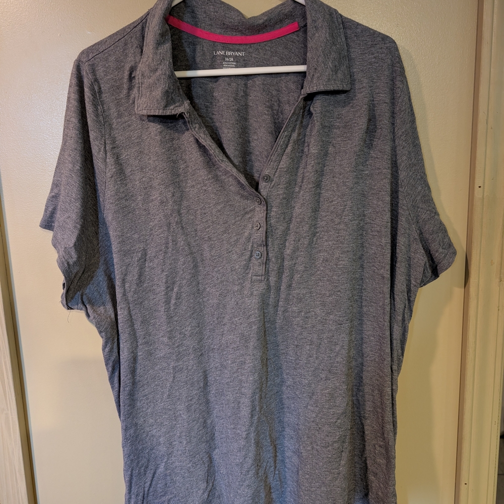 Lane Bryant Gray Women's Top